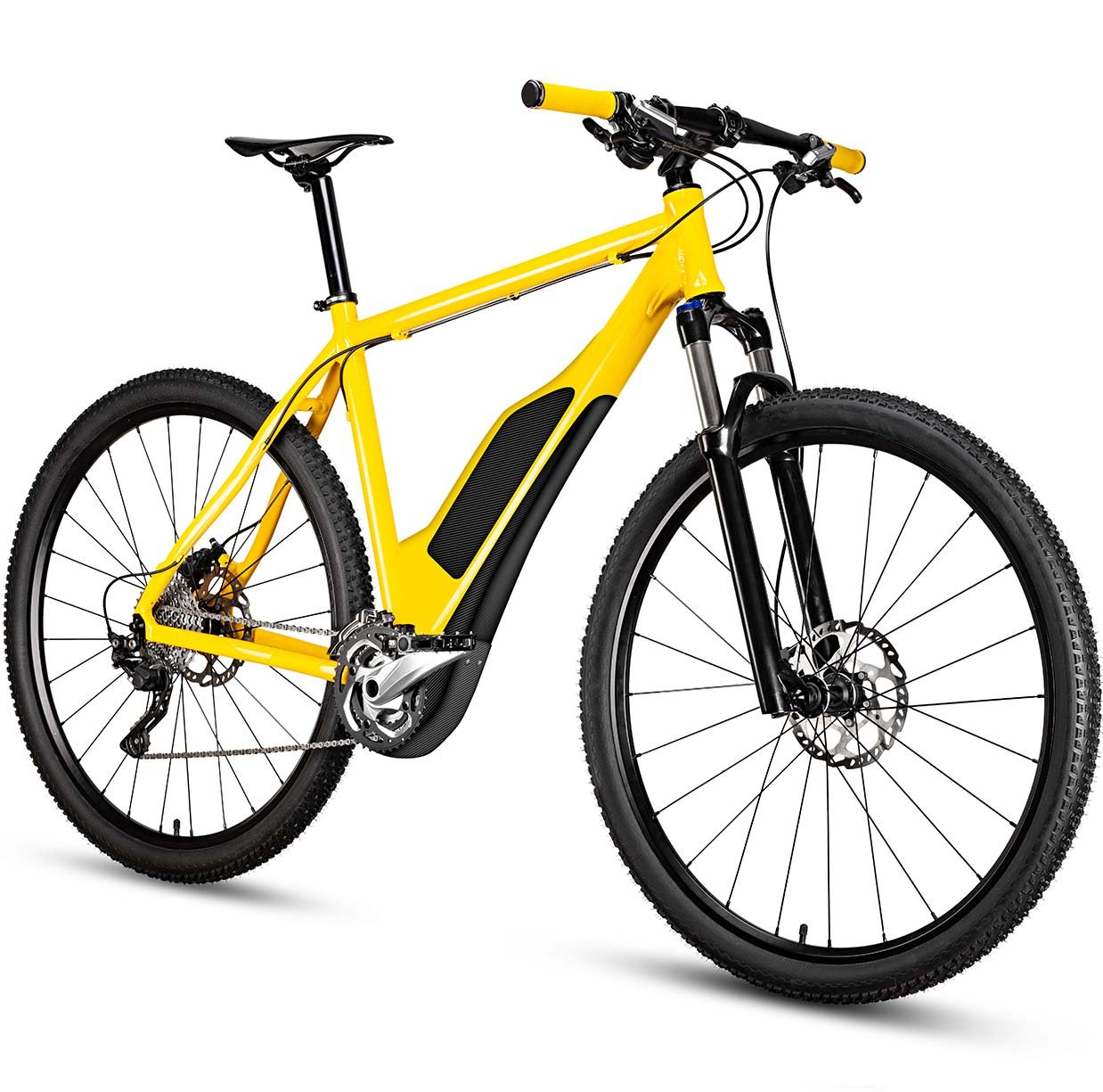 Yellow Electric Bike bike-4
